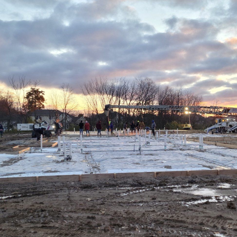 Foundation and concrete